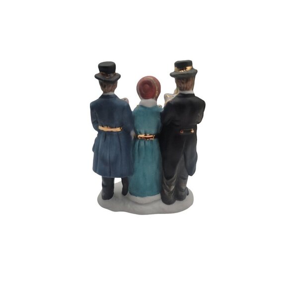 Collectible Lighted Christmas Church Figurine Set Fine Porcelain Vintage - Picture 12 of 16